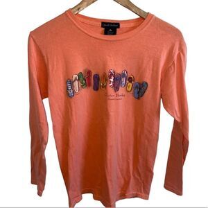 Outer banks NC pastel orange long sleeve